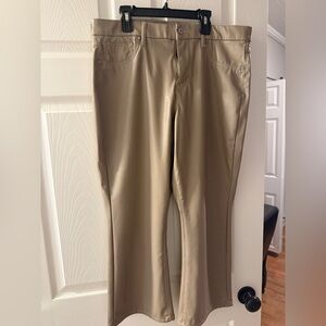 American Eagle Faux Leather Flare Pants 14 Biker Motorcycle